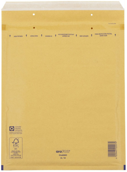 Arofol ® Luftpolstertaschen Nr. 8, 270x360 mm, braun, 100 Stück