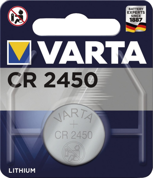 Varta Knopfzelle Lithium CR 2450, 3 V