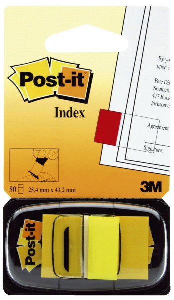 Post-it 680 Index Standard gelb