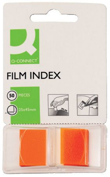 Q-Connect Index Haftstreifen 25 x 43 mm, orange