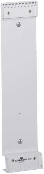 Durable Sichttafelsystem Wandhalter Modul leer - grau, für 10 Tafeln