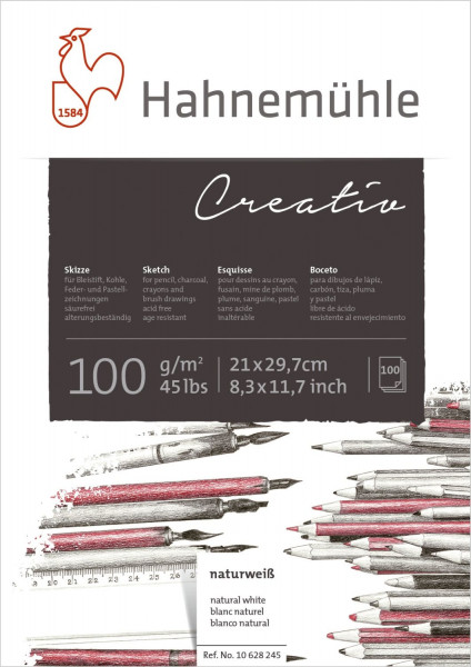 Hahnemühle Skizzenblock Creativ A4 100 g 100 Blatt