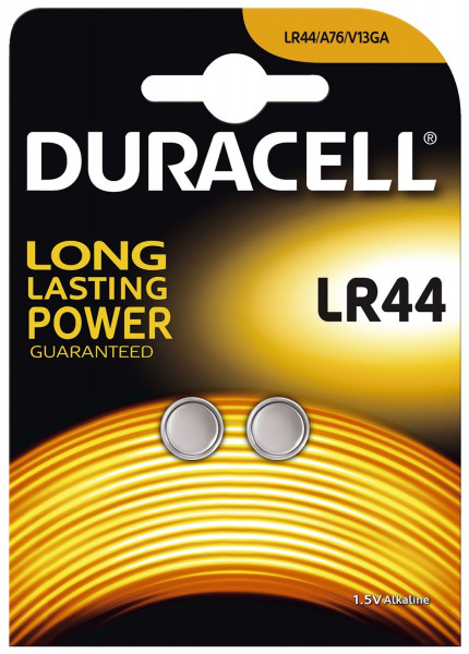 Duracell Knopfzelle Lithium - LR44, 1,5 V