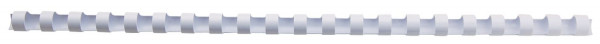 Spiralbinderücken Plastik - A4, 8 mm/45 Blatt, weiß, 100 Stück