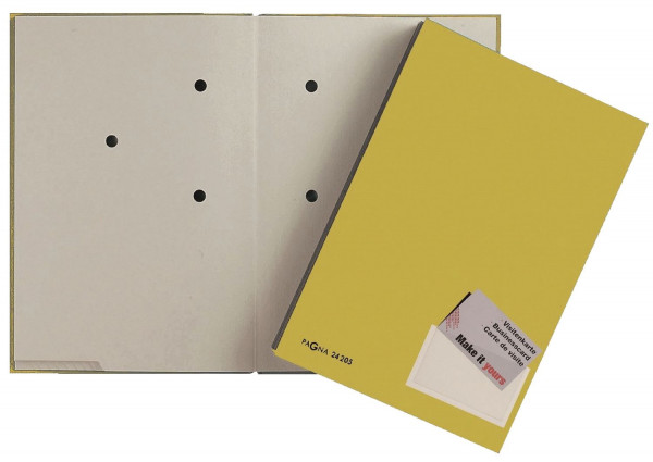 Pagna® Unterschriftenmappe gelb, 20 Fächer, PP kaschiert