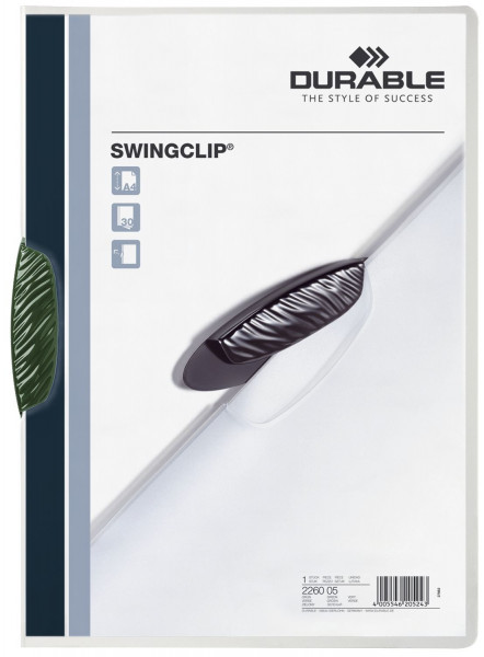 Klemm-Mappe SWINGCLIP®, DIN A4, grün