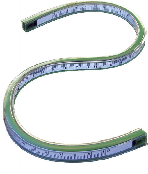 Rumold Flexibles Kurvenlineal mit mm-Teilung, 40 cm