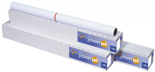 PowerJet Premium Plotterpapier 610mm x 45m, 90g, 1 Rolle