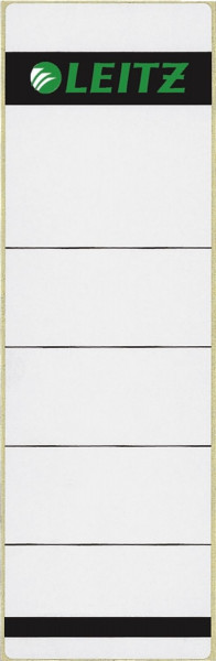 1642 Rückenschilder - Papier, kurz/breit, 100 Stück, hellgrau