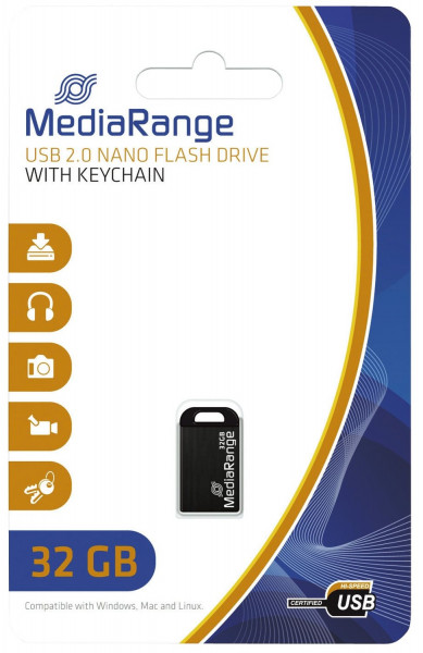 MediaRange Mini USB-Speicherstick 32GB