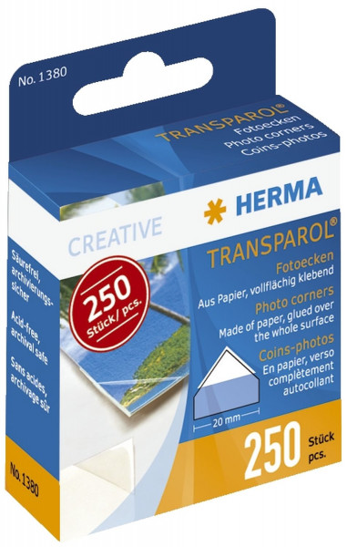 Herma 1380 Transparol Fotoecken 250 Stück