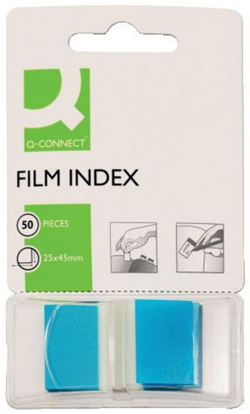 Q-Connect Index Haftstreifen 25 x 43 mm, blau