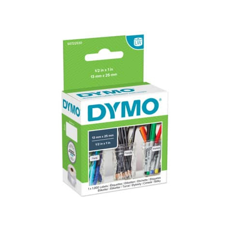 Dymo LabelWriter Etikettenrollen 12 x 24 mm, weiß, S0722530