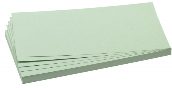 Moderationskarte, Rechteck, 205 x 95 mm, hellgrün, 500 Stück