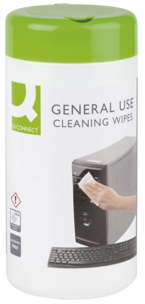 Q-Connect Reinigungstücher Kunststoffoberflächen 100Stück