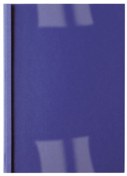 Thermomappe Lederoptik - A4, 1,5 mm/15 Blatt, blau, 100 Stück
