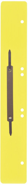 Heftstreifen aus Kunststoff, lang - gelb, 25 Stück