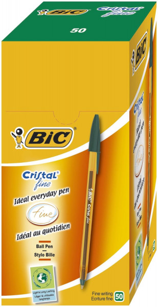 BiC® Kugelschreiber Cristal® Fine, 0,35 mm, grün