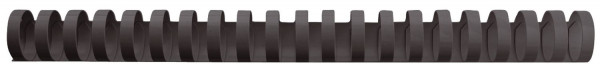 Spiralbinderücken Plastik - A4, 16 mm/145 Blatt, schwarz, 100 Stück