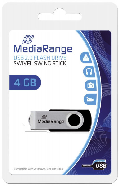 MediaRange USB Speicherstick 2.0 - 4 GB