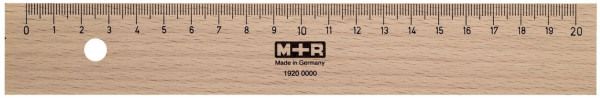 Standardgraph Holzlineal, 20 cm