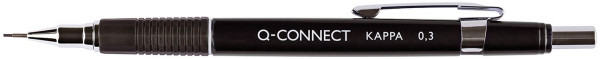 Q-Connect Druckbleistift Kappa, 0,3 mm, HB, schwarz