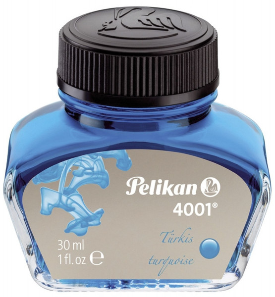 Tinte 4001® - 30 ml Glas, türkis