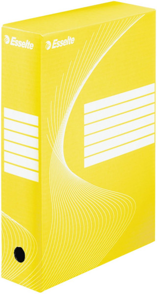 Archiv-Schachtel - DIN A4, Rückenbreite 8 cm, gelb