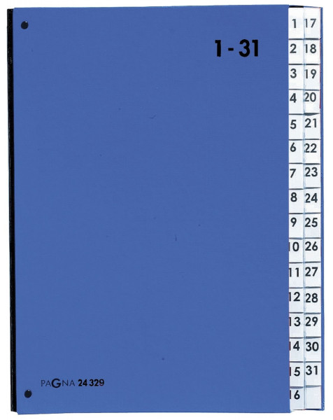 Pagna Pultordner 1-31, 32 Fächer, blau