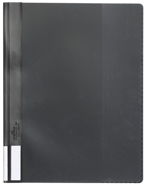 Durable Sichthefter DURALUX®, schwarz A4 überbreit transparenter Deckel, Hartfolie