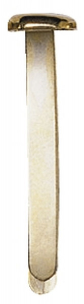 Musterbeutelklammer, 8,5 mm, 25 mm, vermessingt, Dose mit 100 Stück