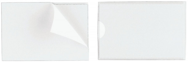 Selbstklebetasche POCKETFIX®, Größe: 90x57mm, seitl.offen, transparent, 10 St.