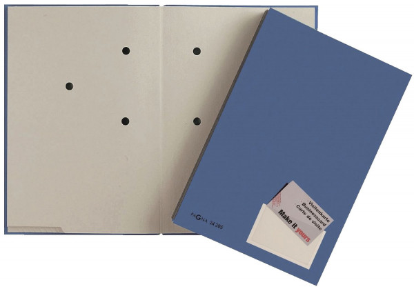 Pagna® Unterschriftenmappe blau, 20 Fächer, PP kaschiert