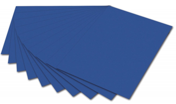 Folia Fotokarton - A4, blau 300g 50er Pack