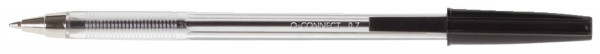 Q-Connect Einwegkugelschreiber, schwarz, ca. 1mm,
