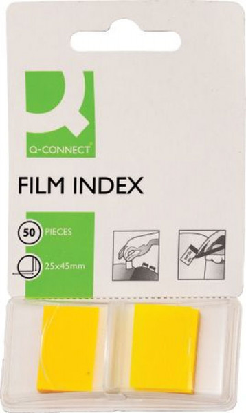 Q-Connect Index Haftstreifen 25 x 43 mm, gelb
