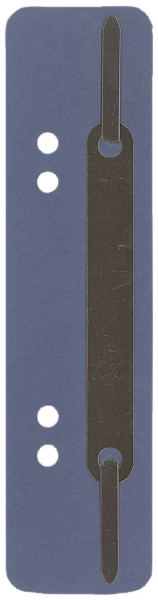 Q-Connect Heftstreifen aus Karton, kurz blau, 25 Stück