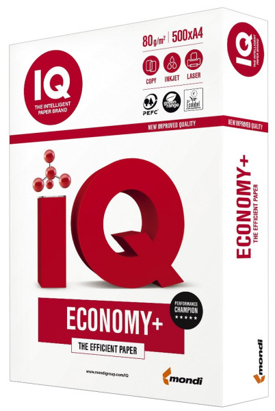 Mondi IQ economy plus, A4, 80g weiß, 500 Blatt