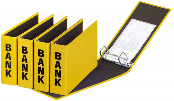 Pagna® Bankordner A5 , 50 mm, Color Einband, gelb