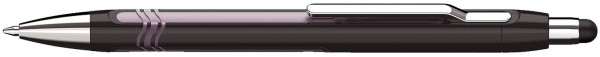 Kugelschreiber Epsilon Touch - dokumentenecht, 0,6 mm, schwarz/pink