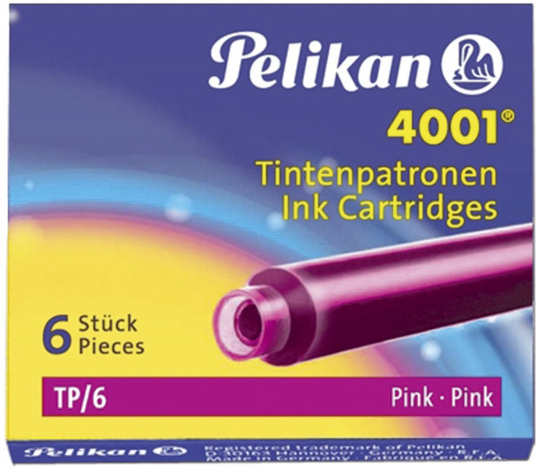 Tintenpatrone 4001® TP/6 - pink, Schachtel mit 6 Patronen
