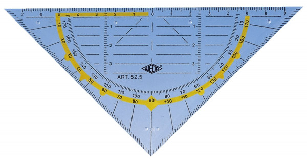 WEDO® Geometrie-Dreieck ohne Griff, 160 mm
