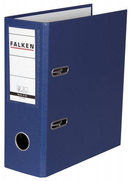 Falken Ordner - A5 hoch, 80mm, PP-Folie, blau