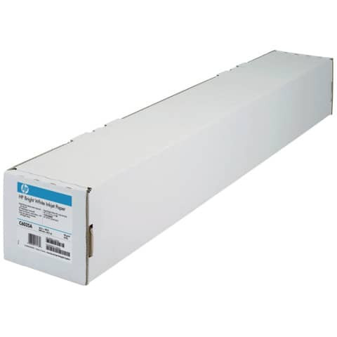 HP Plotterpapier Bright White 610mm x 45,7m, 90g, 1 Rolle