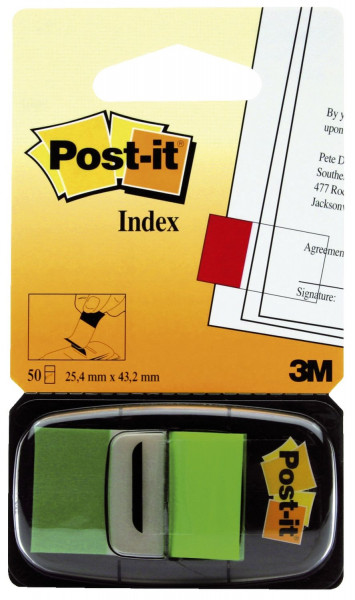 Post-it 680 Index Standard grün