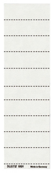 Leitz 1901 Blanko-Schildchen Karton, 100 Stück, weiß 4 zeilig