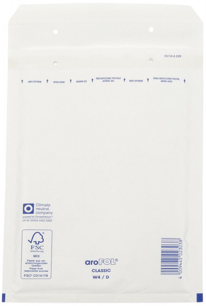 Arofol ® Luftpolstertaschen Nr. 4, 180x265 mm, weiß, 100 Stück