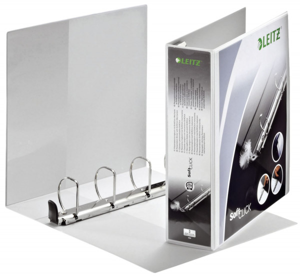 4204 Ringbuch SoftClick, A4, mit Taschen, 4 Ringe, 50 mm, weiß