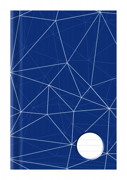 Kladde - Größe: A5, liniert, blau/weiß, 96 Blatt