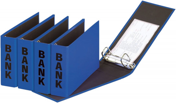 Pagna® Bankordner A5 , 50 mm, Color Einband, blau